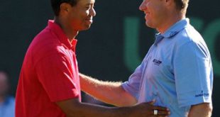 Tiger Woods e Lee Westwood passa al comando della classifica