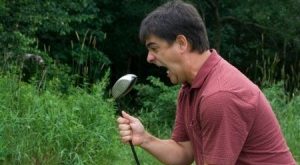 Golfista arrabbiato